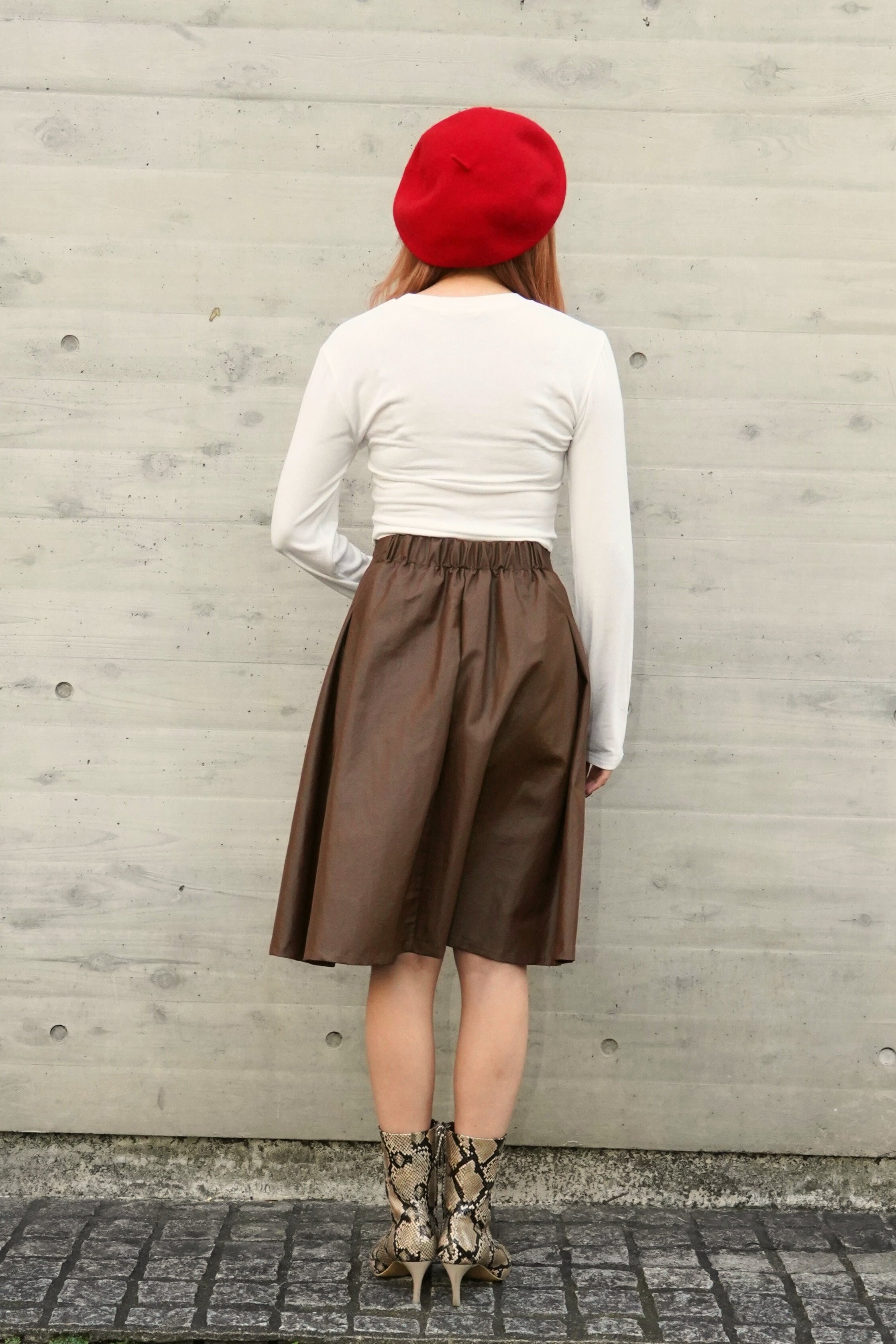 5202 ショート丈Tシャツ(ホワイト)