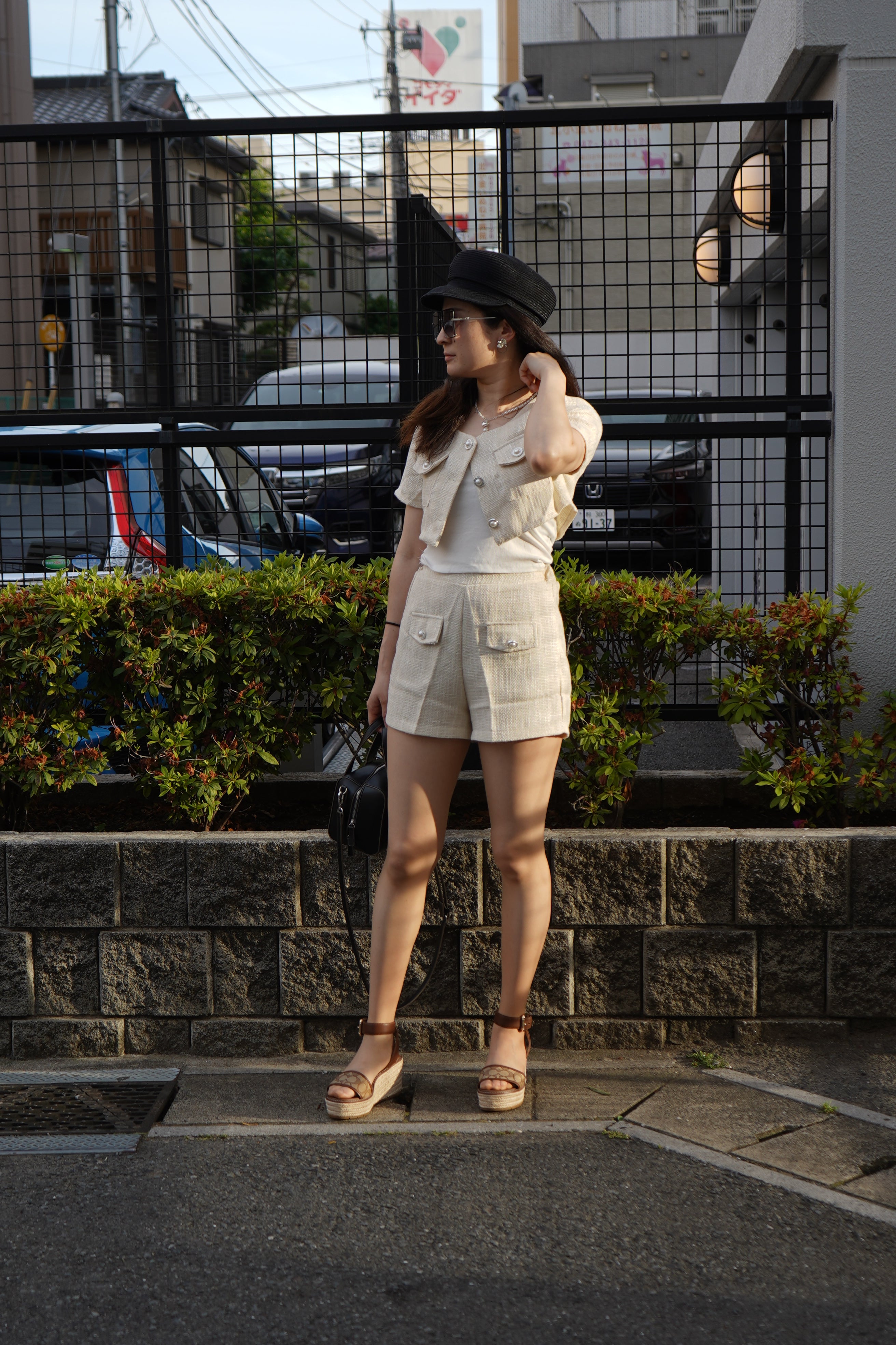 パールボタンセットアップ