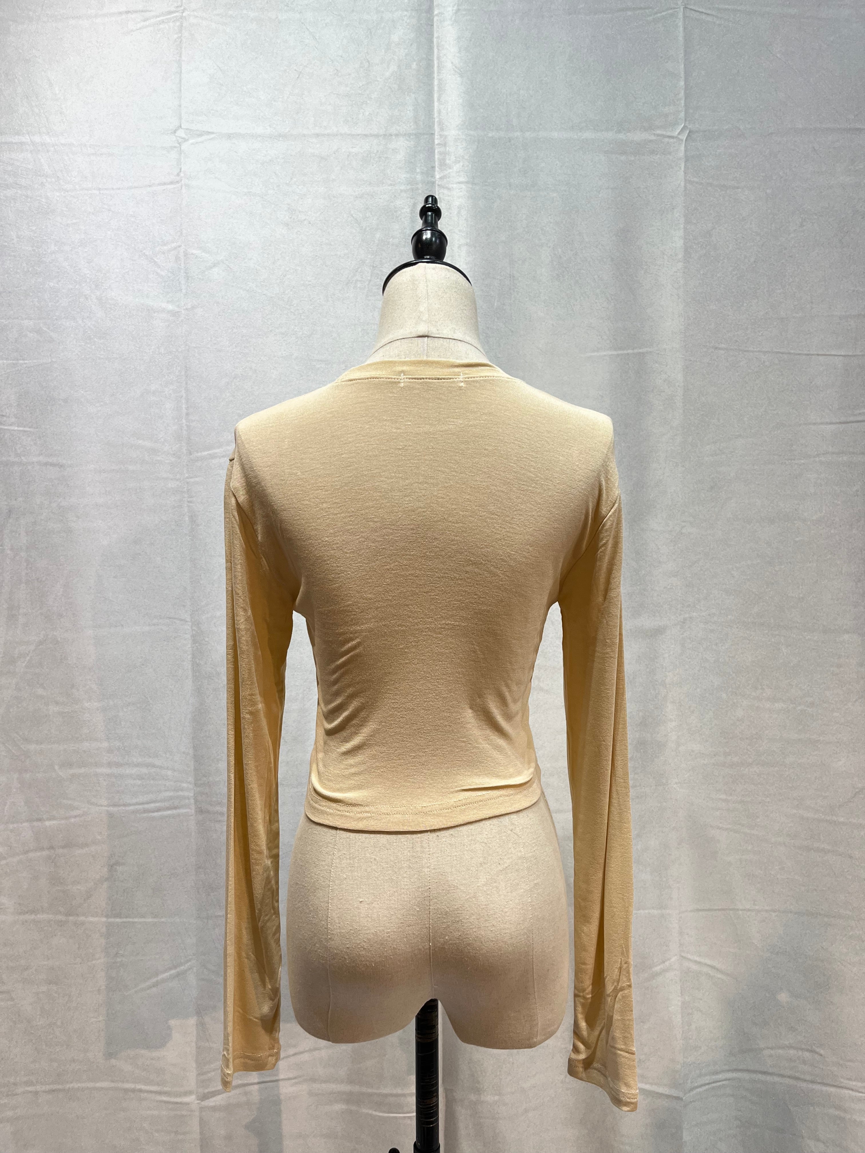 5203 ショート丈Tシャツ(クリーム)