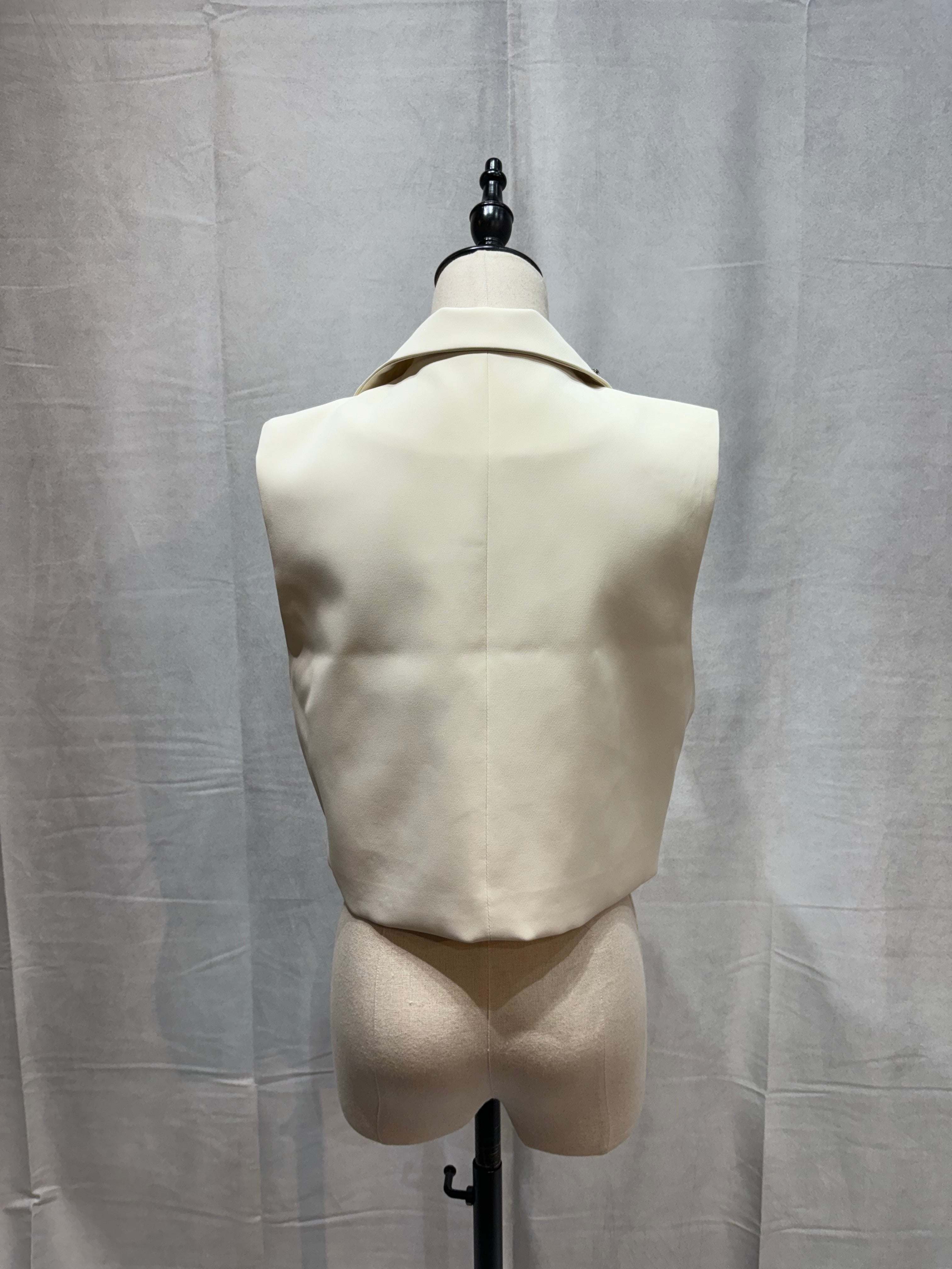 5084 ラインストーンテーラードベスト