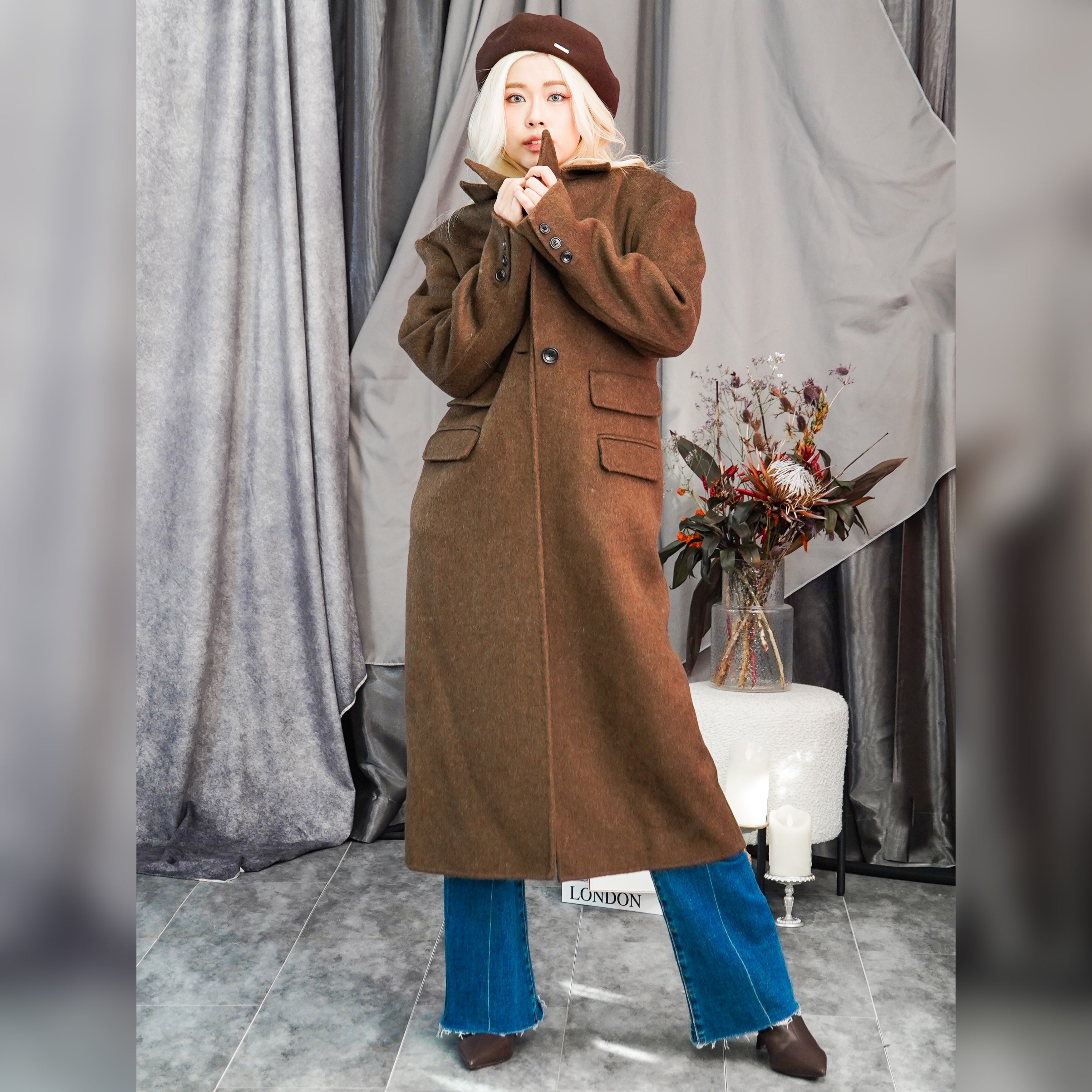 チェンジポケットロングコート