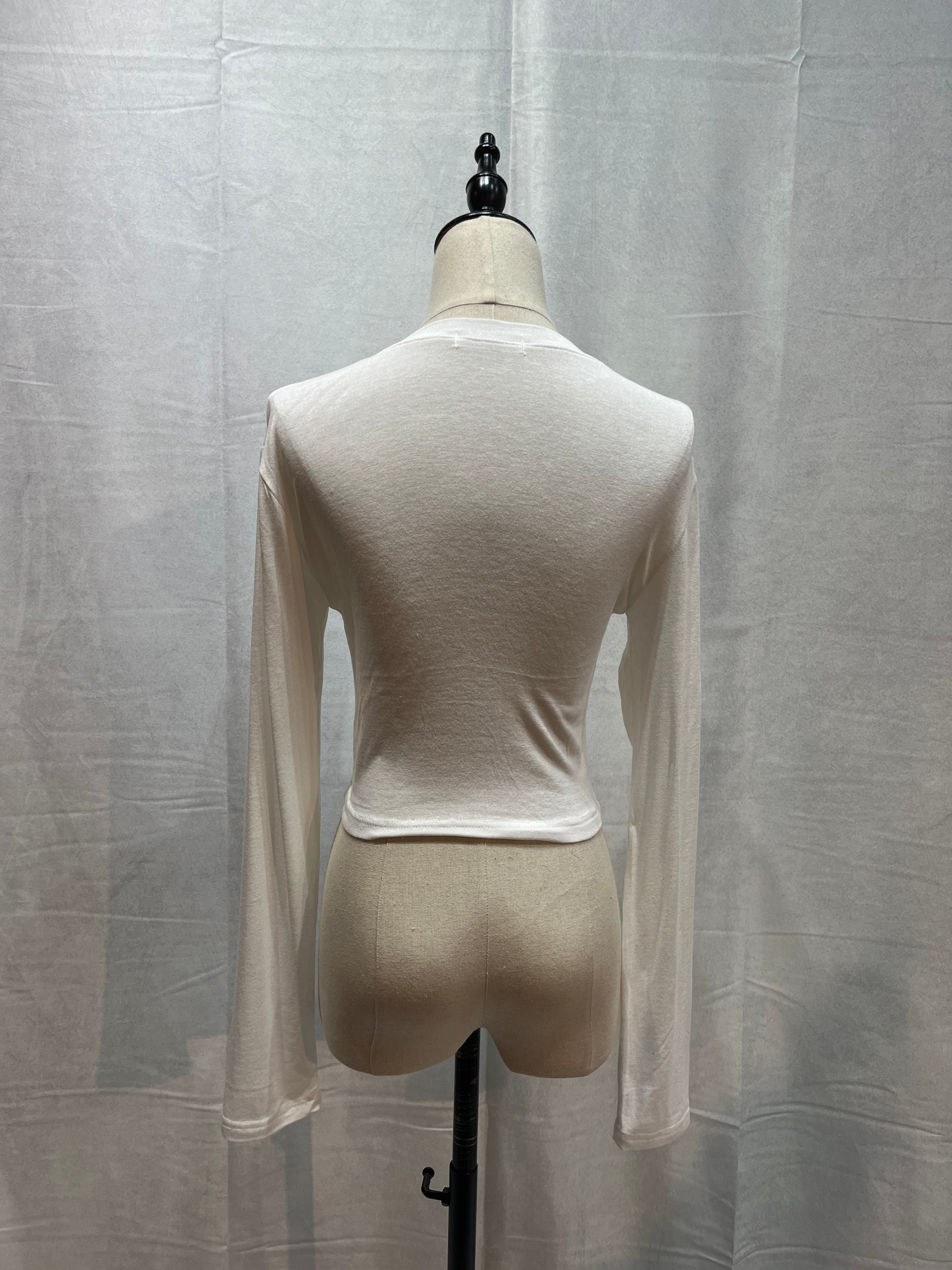 5202 ショート丈Tシャツ(ホワイト)